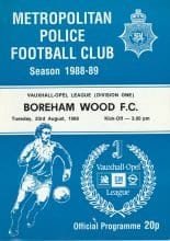 Metropolitan Police v Boreham Wood 23-Aug-1988