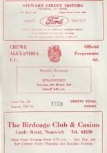 Crewe Alexandra v Bradford Park Avenue  09-Mar-1968