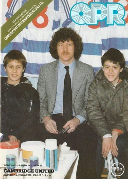 Queens Park Rangers v Cambridge United  25-Apr-1981