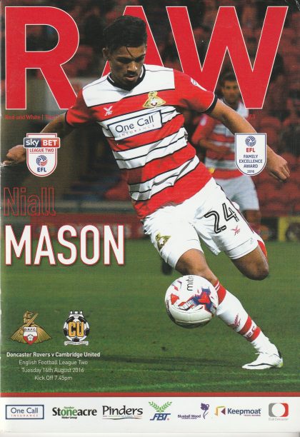 Doncaster Rovers v Cambridge United 16-Aug-2016