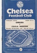 Chelsea v C.D.S.A Moscow 07-Nov-1961