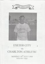 Exeter City v Charlton Athletic 19-Jul-1999