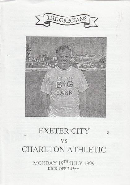 Exeter City v Charlton Athletic 19-Jul-1999