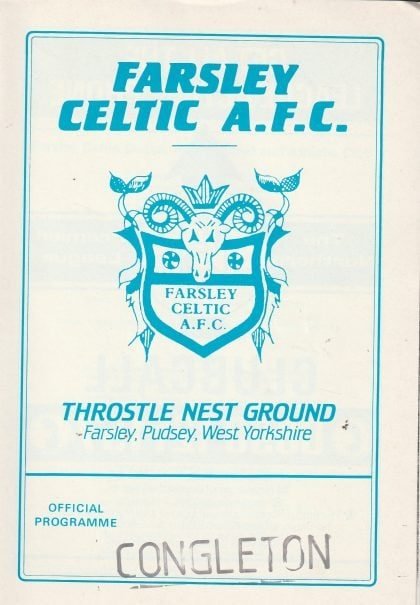 Farsley Celtic v Congleton Town   29-Apr-1989