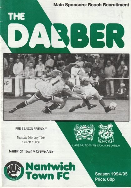 Nantwich Town v Crewe Alexandra 26-Jul-1994