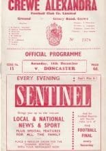Crewe Alexandra v Doncaster Rovers 10-Dec-1960