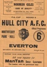Hull City v Everton  04-Jan-1964