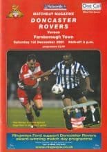 Doncaster Rovers v Farnborough Town 01-Dec-2001