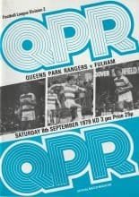 Queens Park Rangers v Fulham  08-Sep-1979