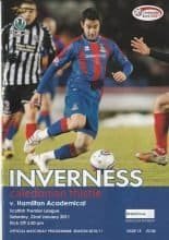 Inverness Caledonian Thistle v Hamilton Academical  22-Jan-2011