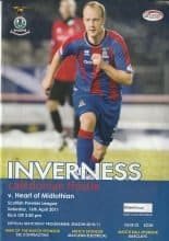Inverness Caledonian Thistle v Heart of Midlothian  16-Apr-2011