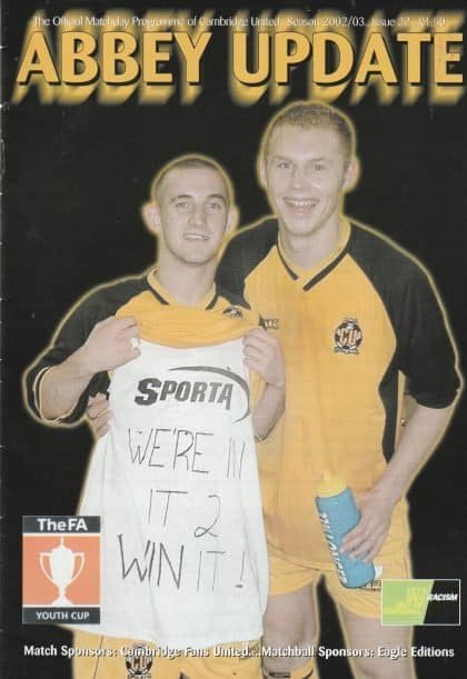 Cambridge United Youth v Leeds United Youth  17-Jan-2003