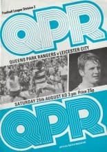 Queens Park Rangers v Leicester City  25-Aug-1979
