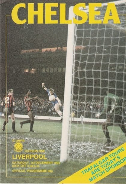 Chelsea v Liverpool  01-Dec-1984