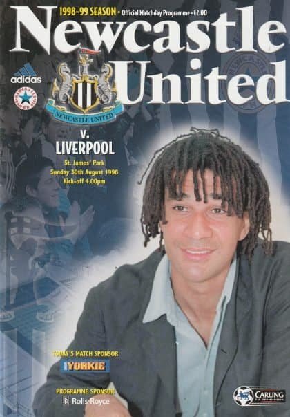 Newcastle United v Liverpool 30-Aug-1998