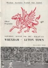 Wrexham v Luton Town 19-Aug-1967