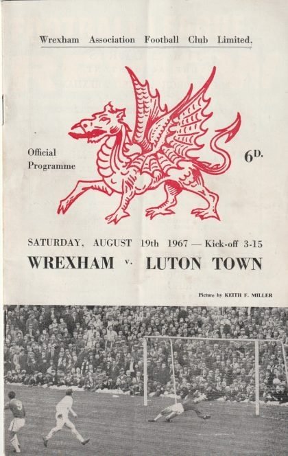 Wrexham v Luton Town 19-Aug-1967