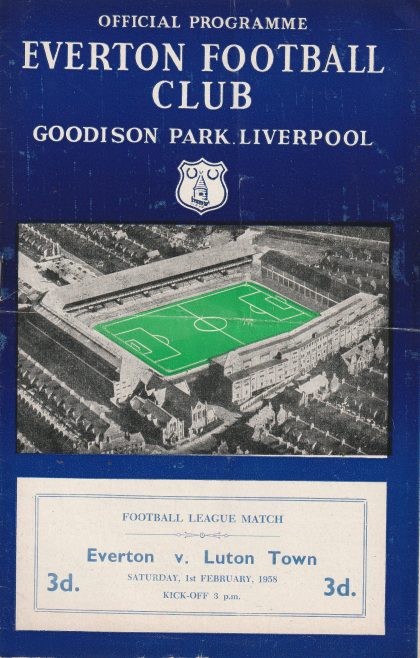 Everton v Luton Town  01-Feb-1958