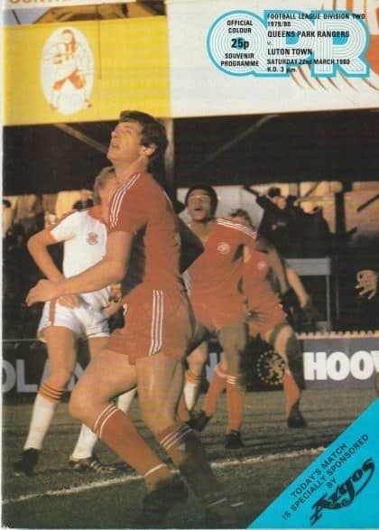Queens Park Rangers v Luton Town  22-Mar-1980