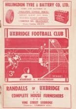 Uxbridge v Maidenhead United 25-Apr-1957