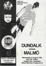 Dundalk v Malmo FF 09-Aug-1995