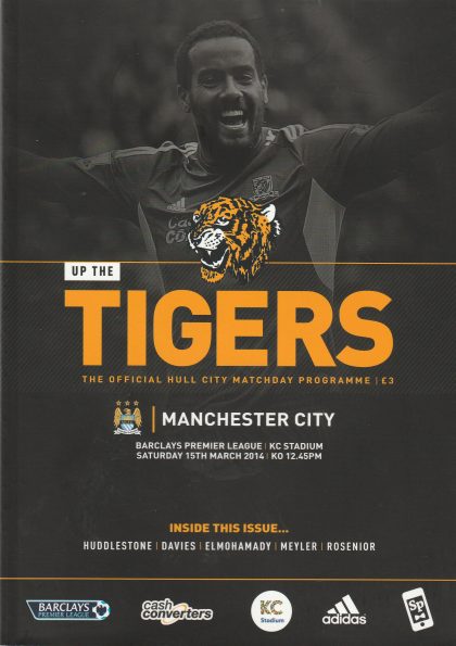 Hull City v Manchester City  15-Mar-2014