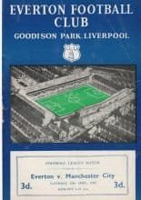 Everton v Manchester City 19-Apr-1958