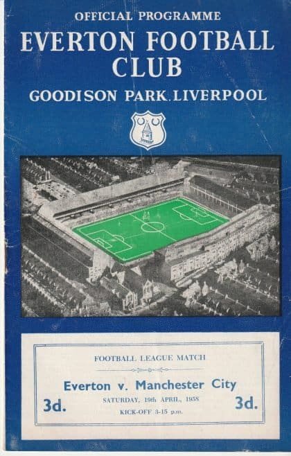 Everton v Manchester City 19-Apr-1958