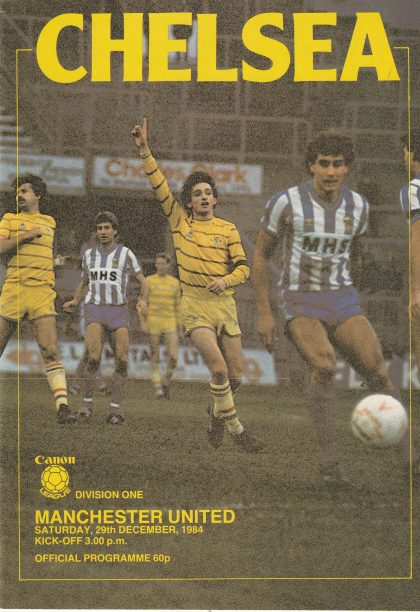 Chelsea v Manchester United 29-Dec-1984