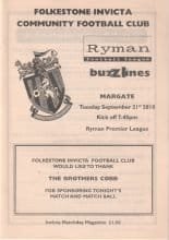 Folkestone Invicta v Margate 21-Sep-2010