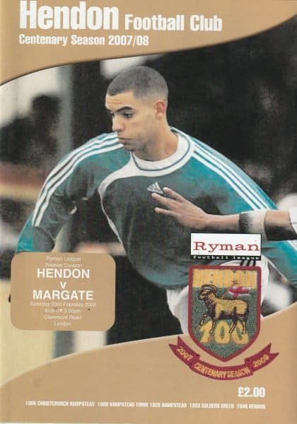 Hendon v Margate  23-Feb-2008