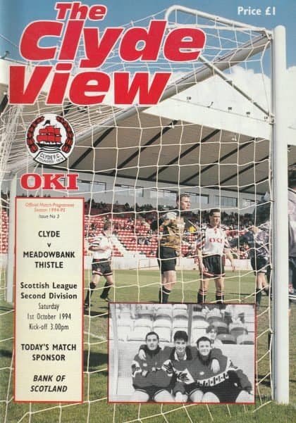 Clyde v Meadowbank Thistle   01-Oct-1994