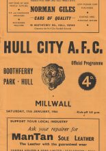 Hull City v Millwall 11-Jan-1964