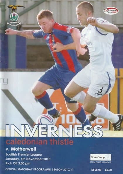 Inverness Caledonian Thistle v Motherwell  06-Nov-2010