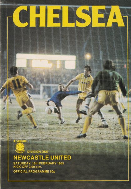 Chelsea v Newcastle United   16-Feb-1985