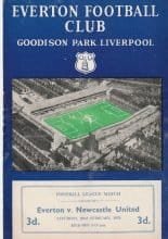 Everton v Newcastle United 22-Feb-1958