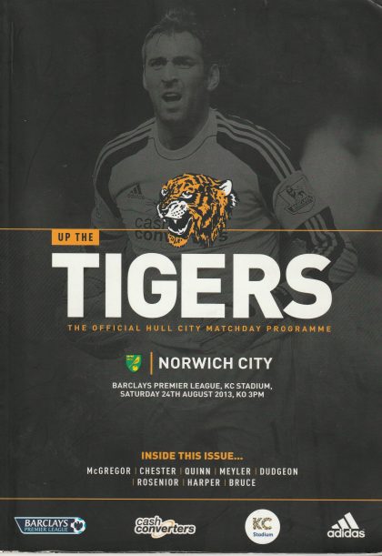 Hull City v Norwich City  24-Aug-2013