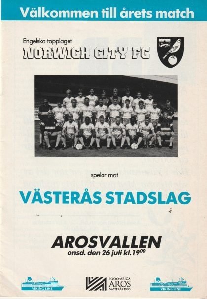 Västerås Stadslag v Norwich City  26-Jul-1989