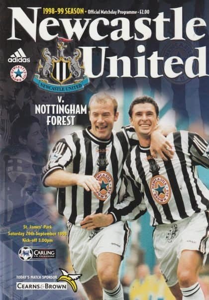 Newcastle United v Nottingham Forest  26-Sep-1998