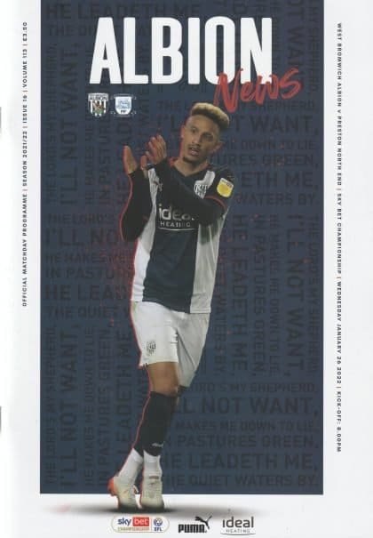West Bromwich Albion v Preston North End  26-Jan-2022