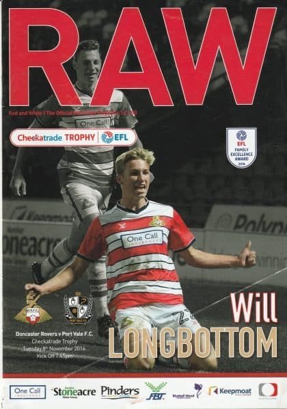 Doncaster Rovers v Port Vale  08-Nov-2016