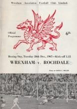 Wrexham v Rochdale 26-Dec-1967