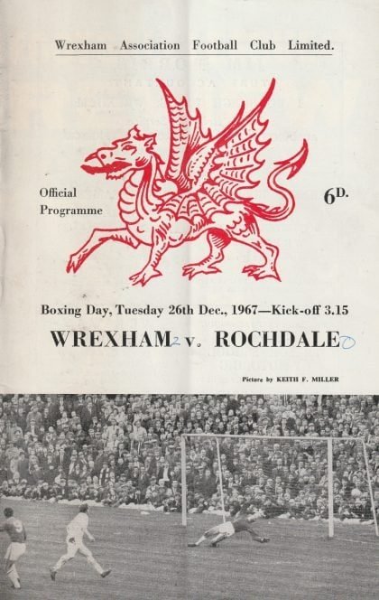 Wrexham v Rochdale 26-Dec-1967