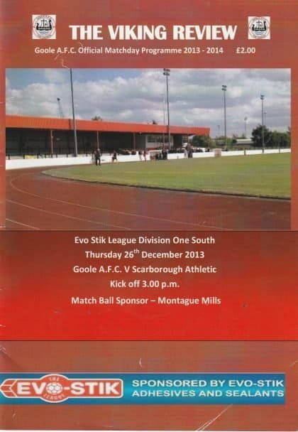 Goole v Scarborough Athletic  26-Dec-2013