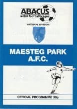 Maesteg Park v Shortwood United 17-Sep-1988