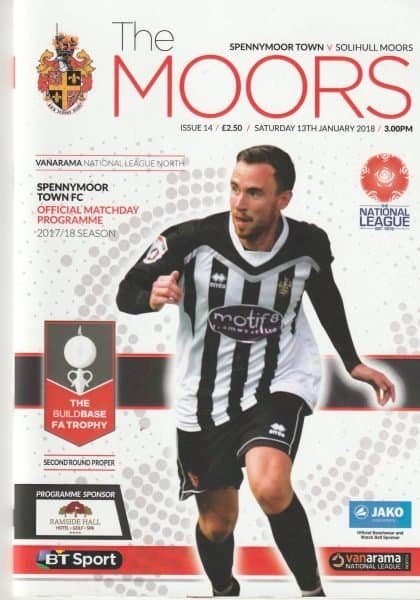 Spennymoor Town v Solihull Moors 13-Jan-2018