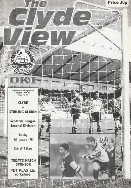 Clyde v Stirling Albion 17-Jan-1995