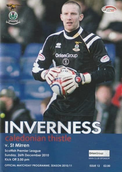 Inverness Caledonian Thistle v St Mirren  26-Dec-2010