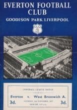 Everton v West Bromwich Albion 02-Nov-1957
