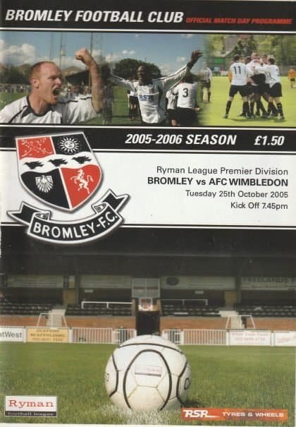 Bromley v AFC Wimbledon 25-Oct-2005